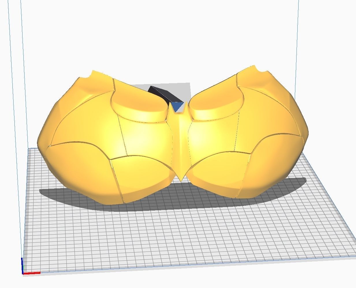Batman Arkham Knight Cowl Neck Chest Back armor 3D print model_11