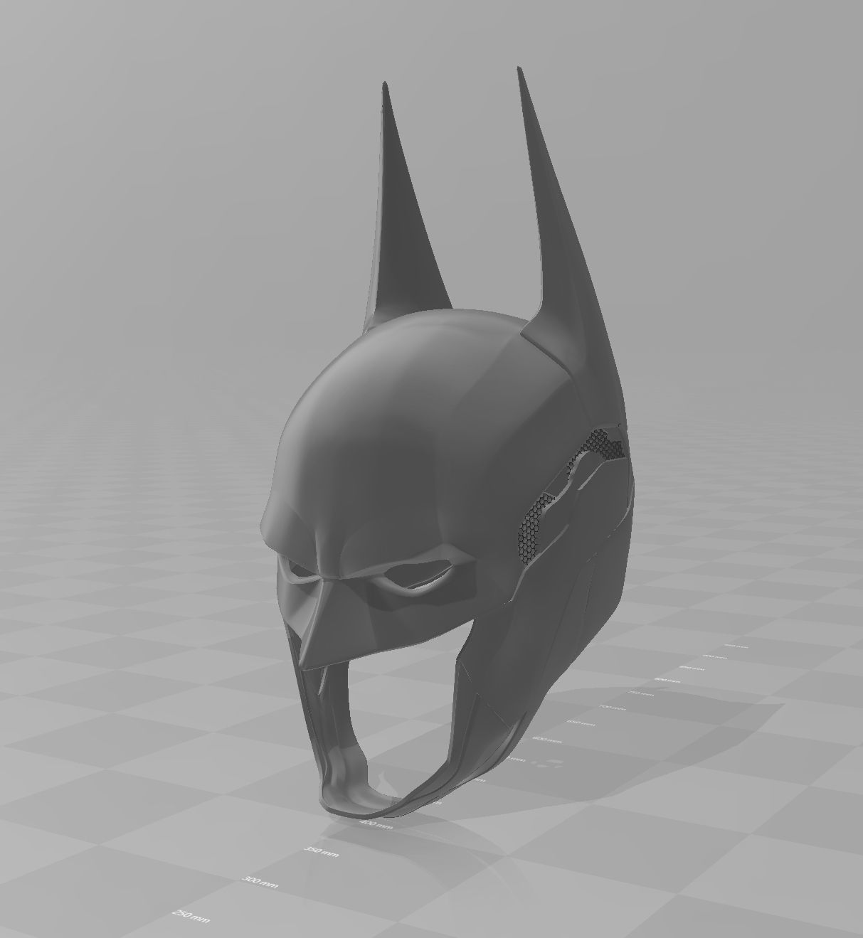 Batman Arkham Knight Cowl Neck Chest Back armor 3D print model_1