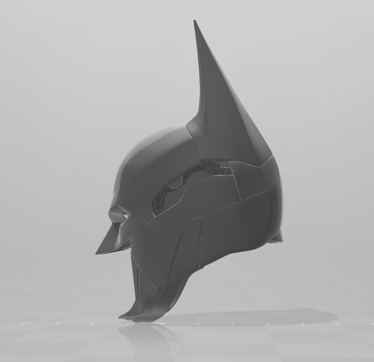 Batman Arkham Knight Cowl Neck Chest Back armor 3D print model_2