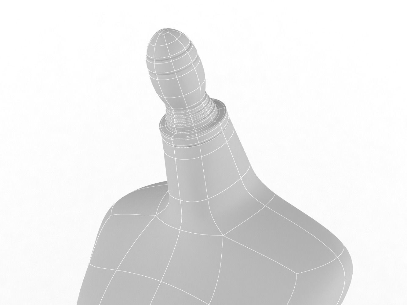 Classic Female Mannequin Form 3D model_13