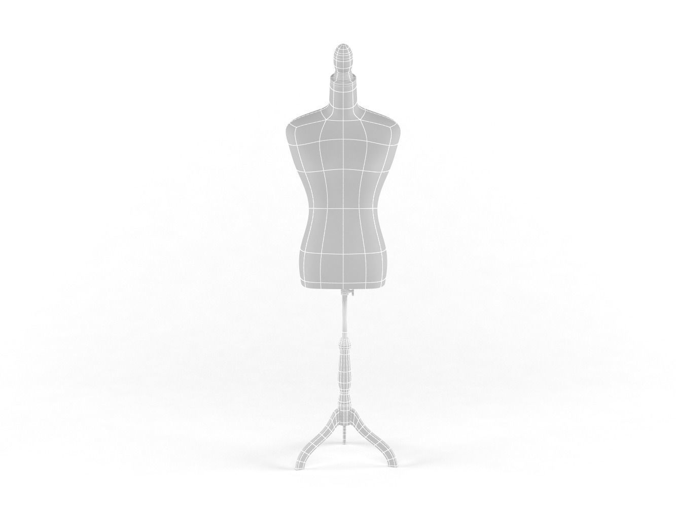 Classic Female Mannequin Form 3D model CGTrader