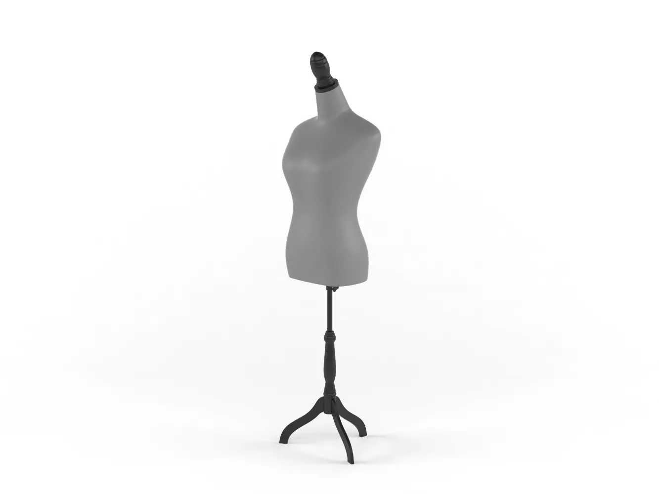 Classic Female Mannequin Form 3D model_0