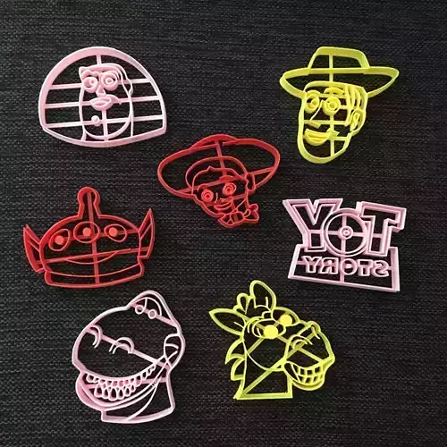 Toy Story - Pack x 7 Cookie Cutter 3D print model