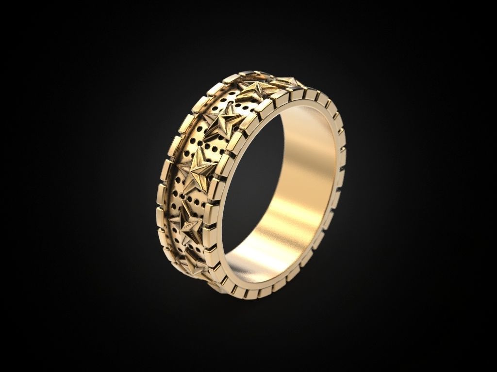 Ring star around 3D print model_4