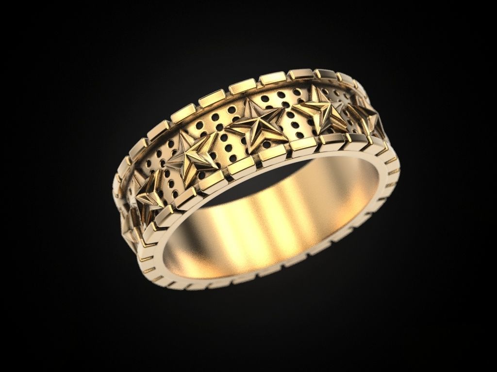 Ring star around 3D print model_3