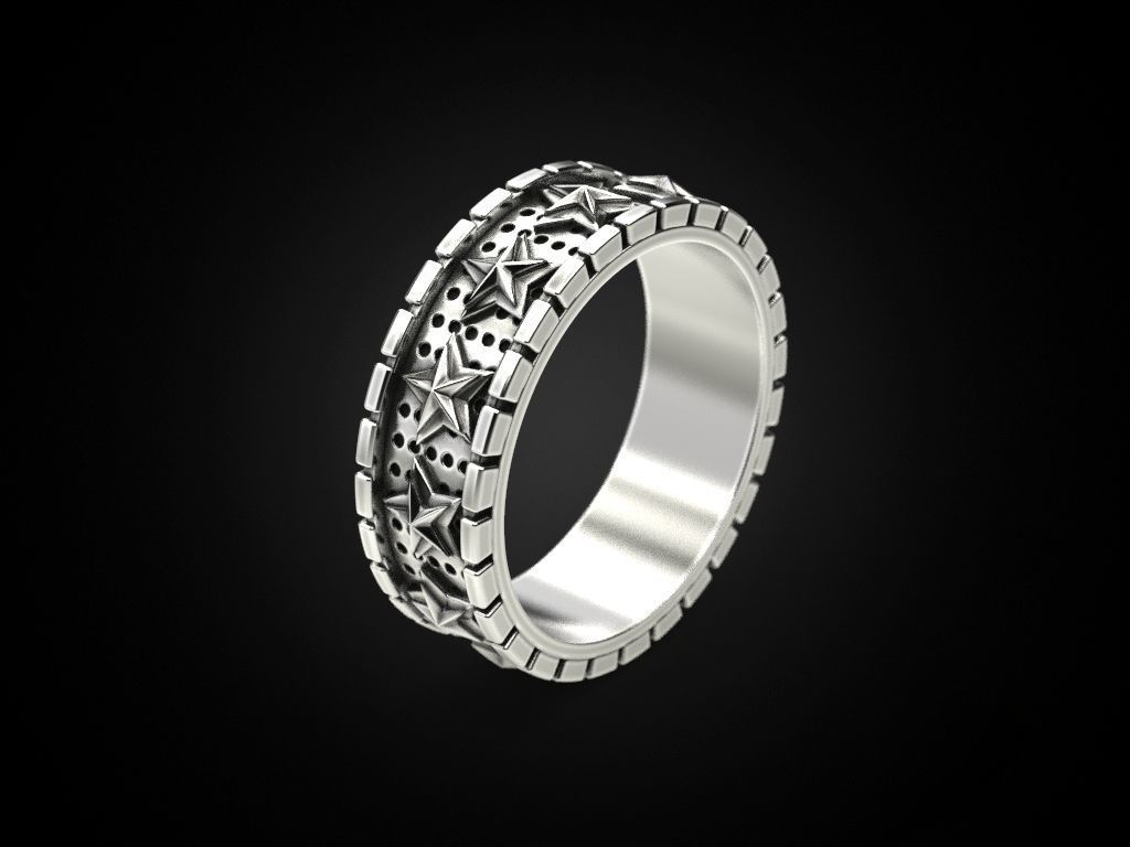 Ring star around 3D print model_2