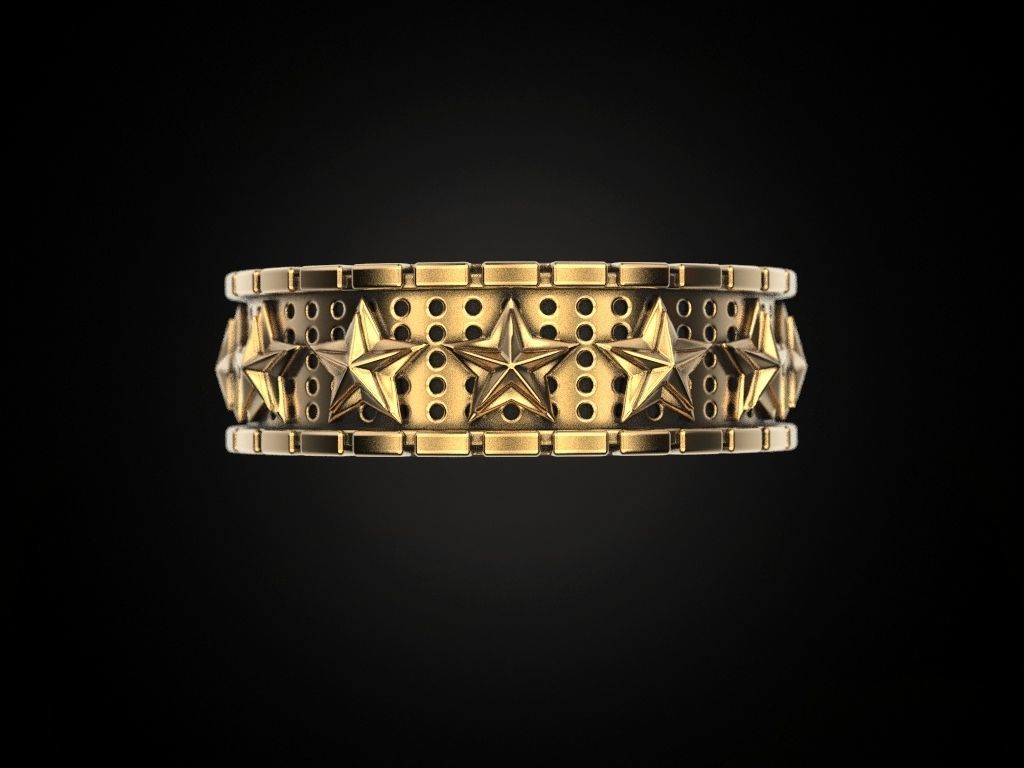 Ring star around 3D print model_5