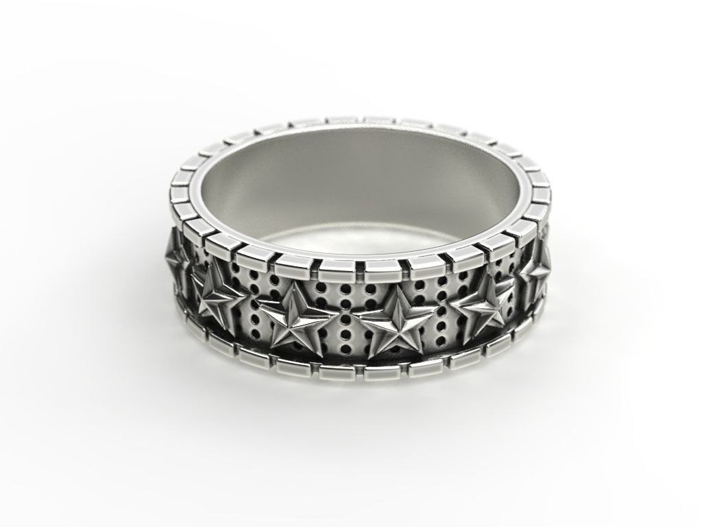 Ring star around 3D print model_8