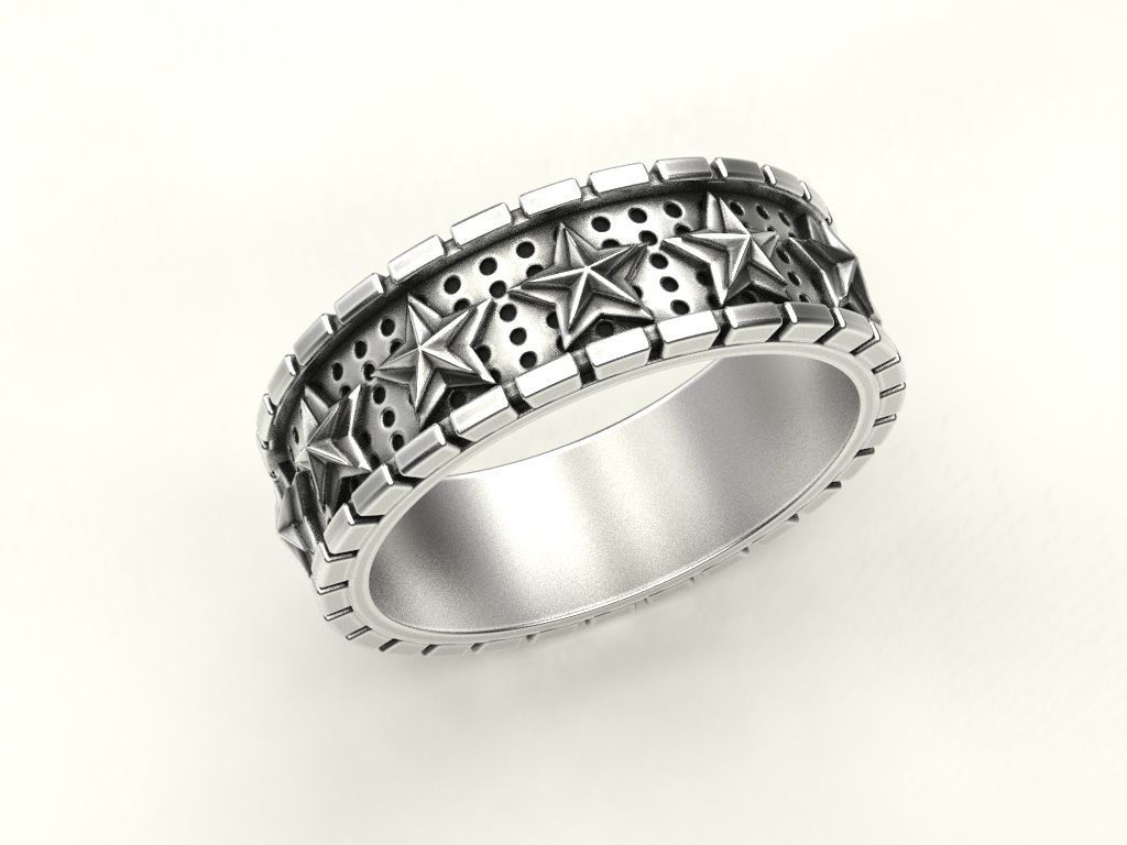 Ring star around 3D print model_6