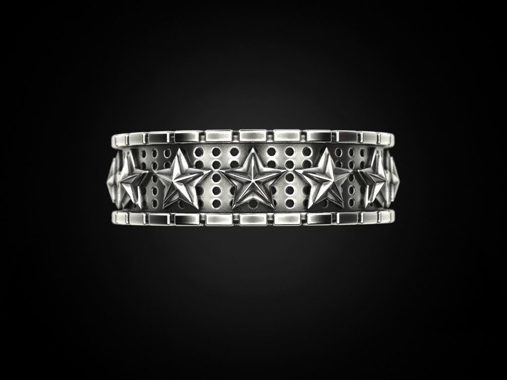 Ring star around 3D print model_1