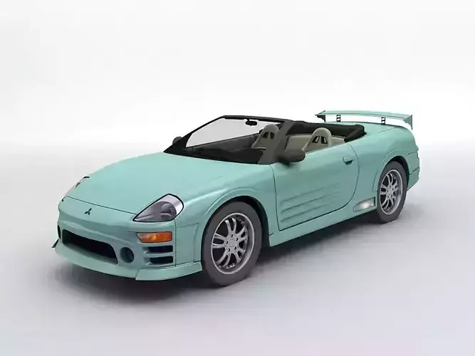 2003 Mitsubishi Eclipse Spyder Convertible 3D model | CGTrader