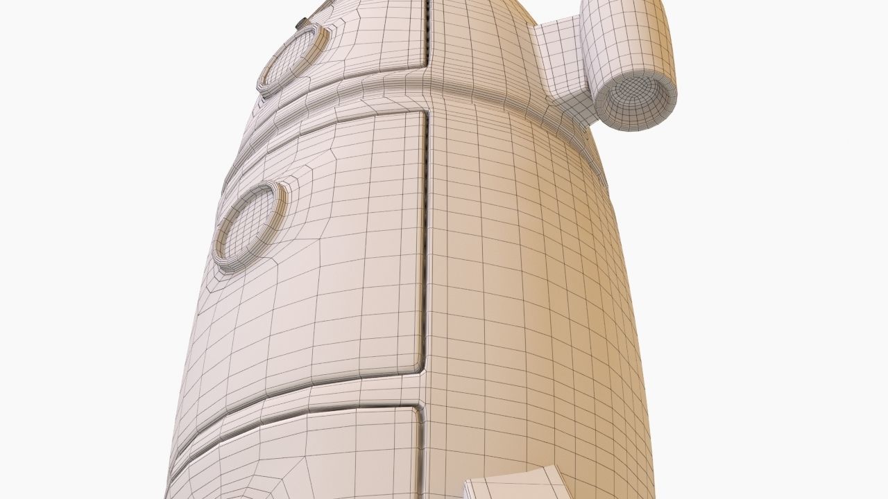 Spaceship toy 3D model_7