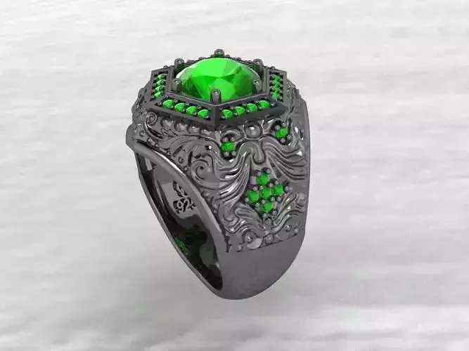 man rings zbrush