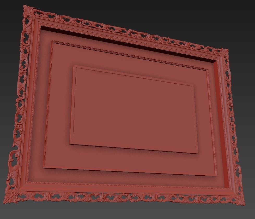 TV Furniture baguette  3D model_1