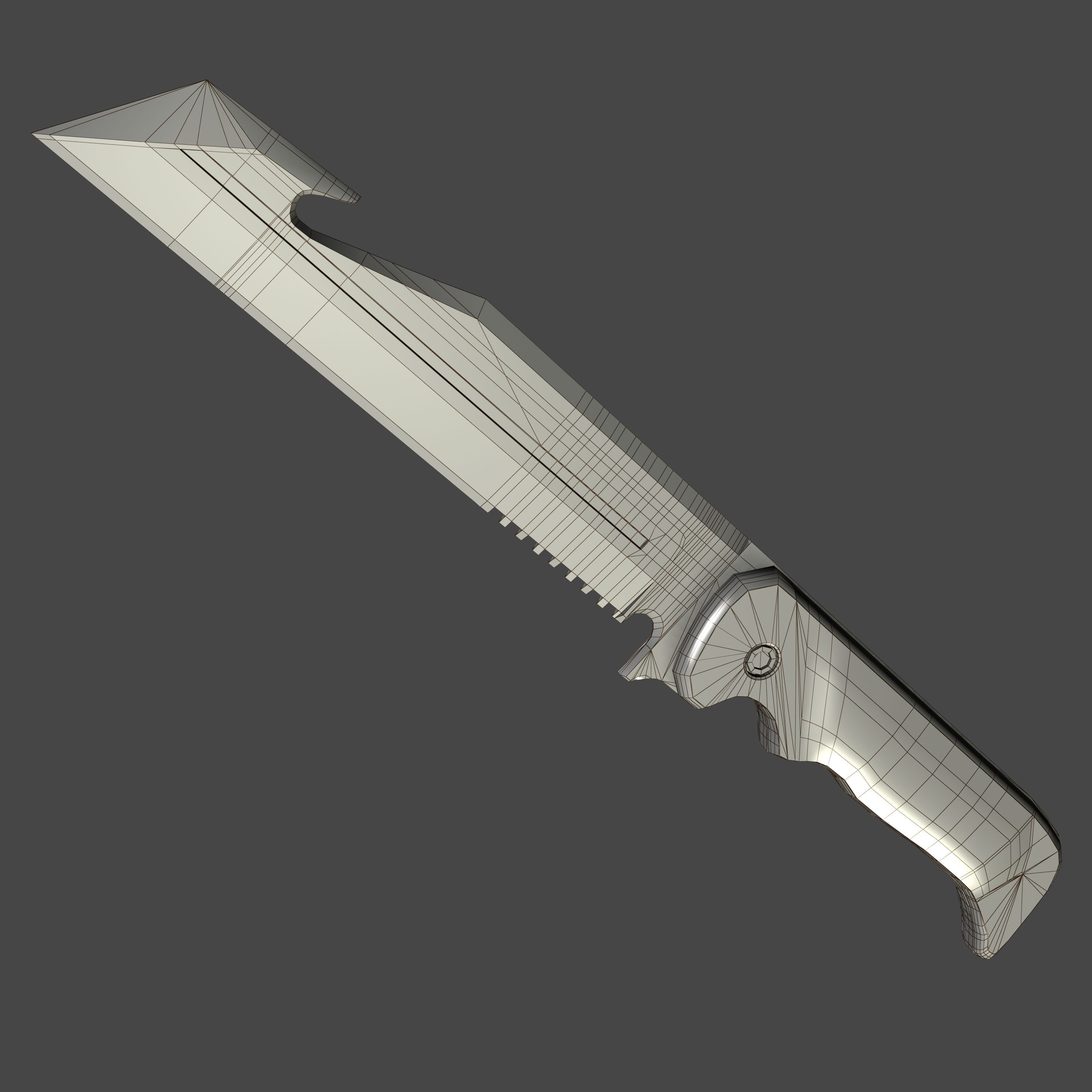 3D model ACB90 Advanced Combat Blade 90 VR / AR / lowpoly CGTrader