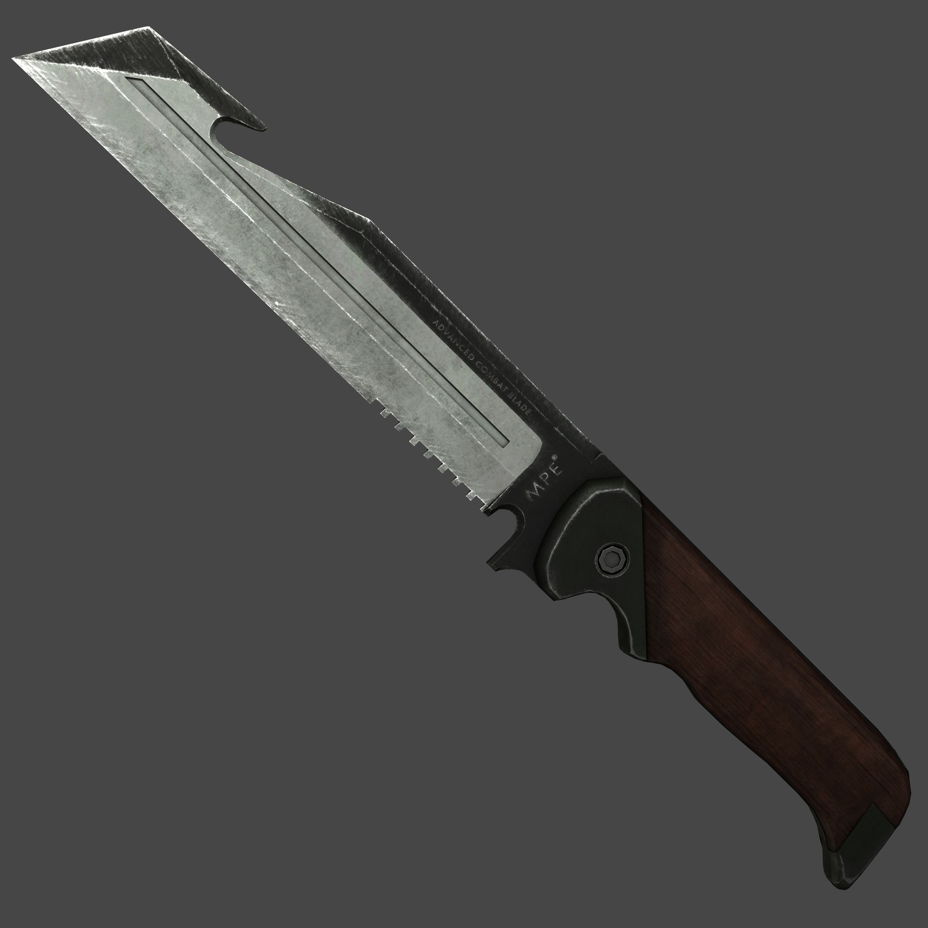 3D model ACB90 Advanced Combat Blade 90 VR / AR / lowpoly CGTrader