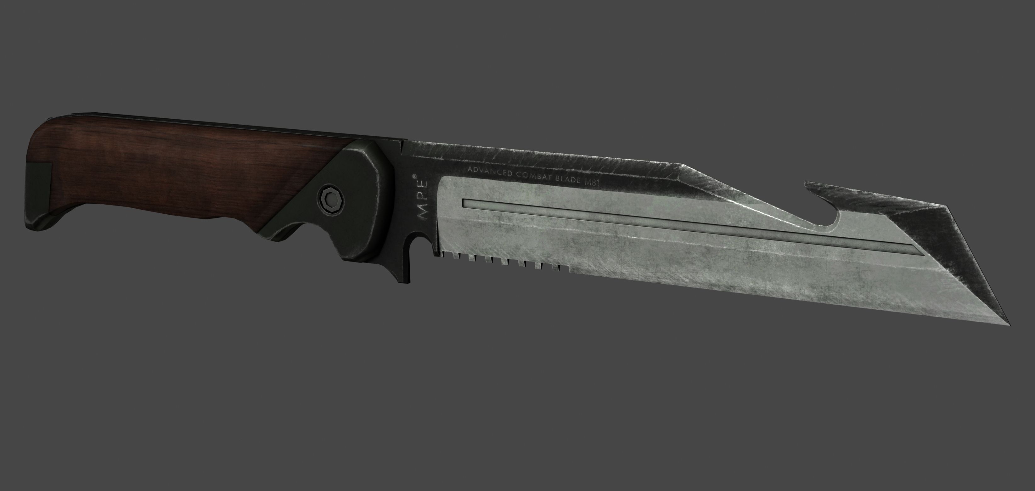 3D model ACB90 Advanced Combat Blade 90 VR / AR / lowpoly CGTrader