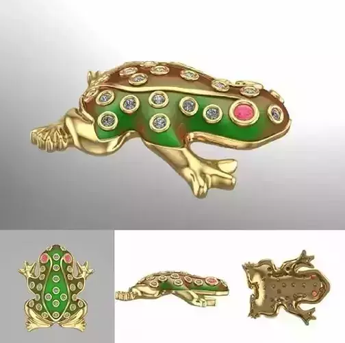 necklace frog with holes