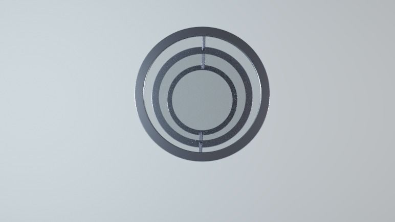 Rounded table Free 3D model_2