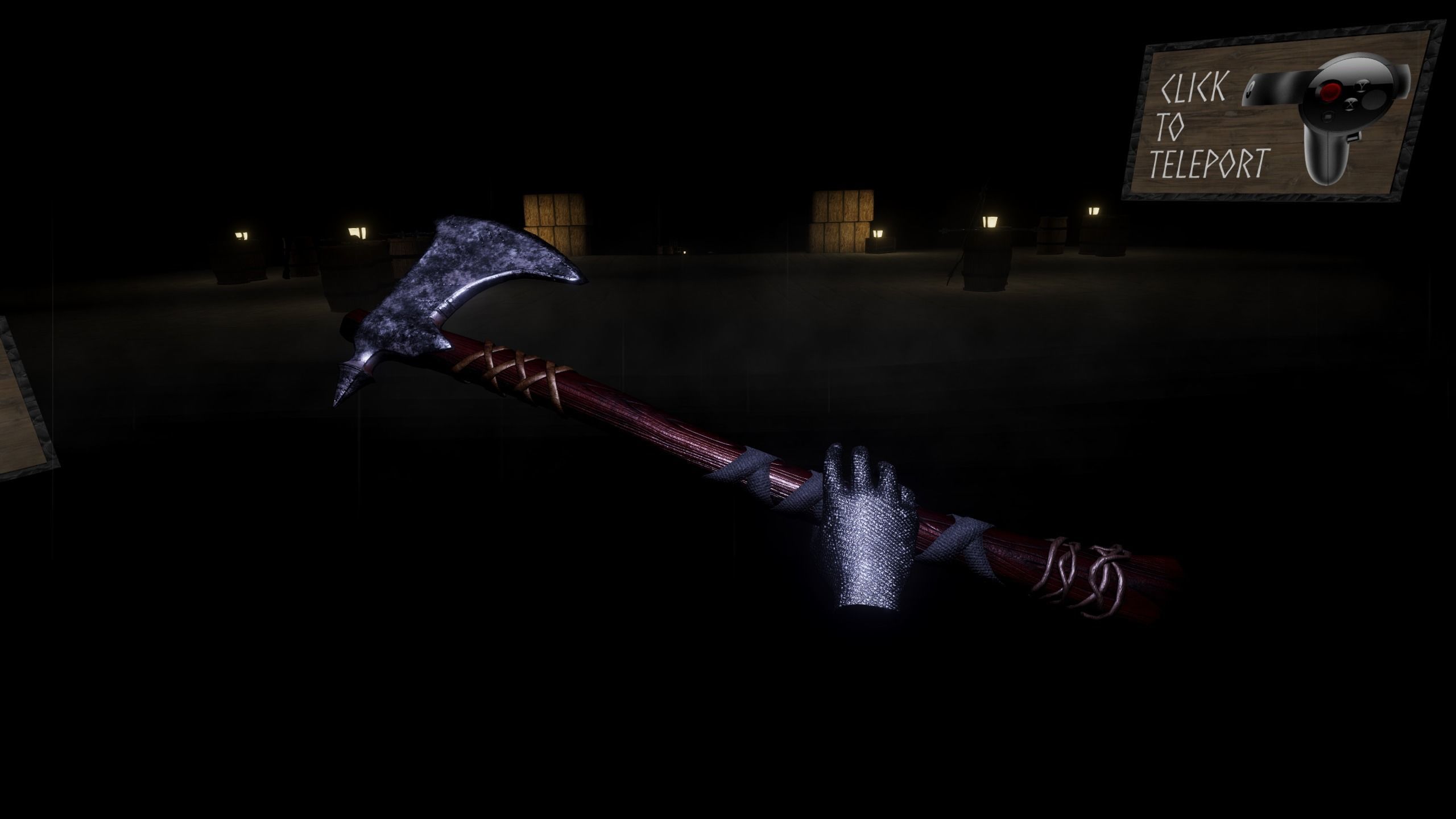 Game Ready Battle Axe Low-poly 3D model_3