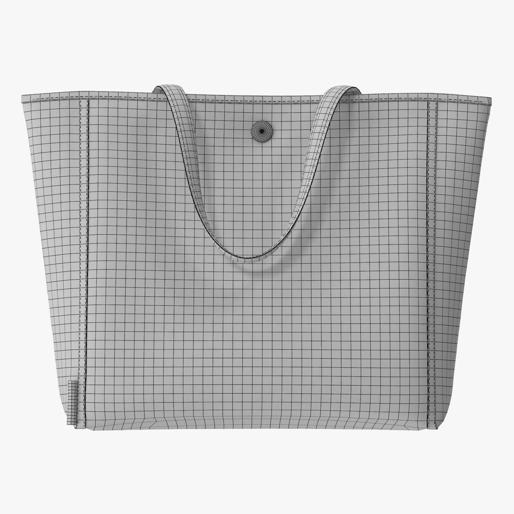 Handbag tote bag 3D model_9