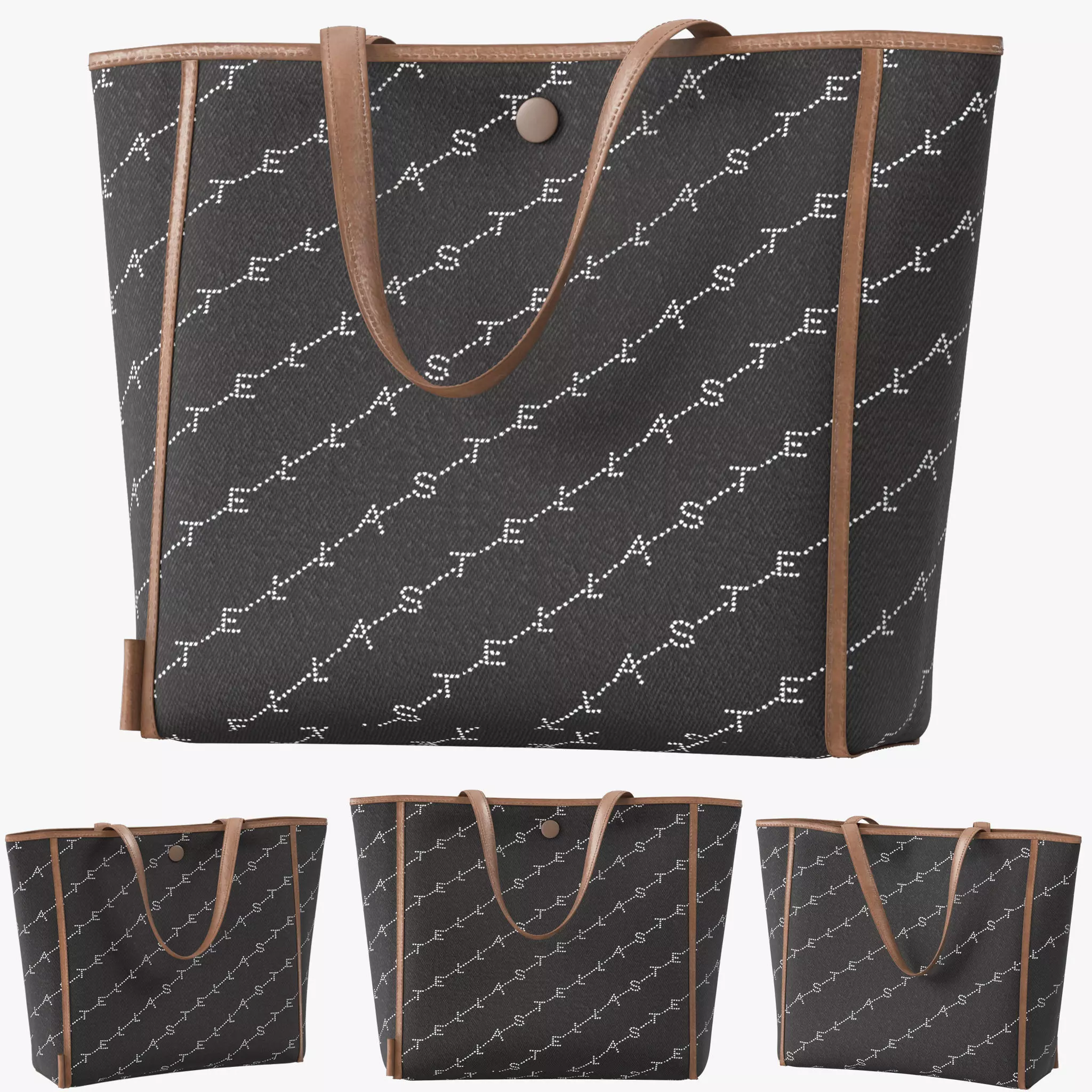 Handbag tote bag 3D model_0