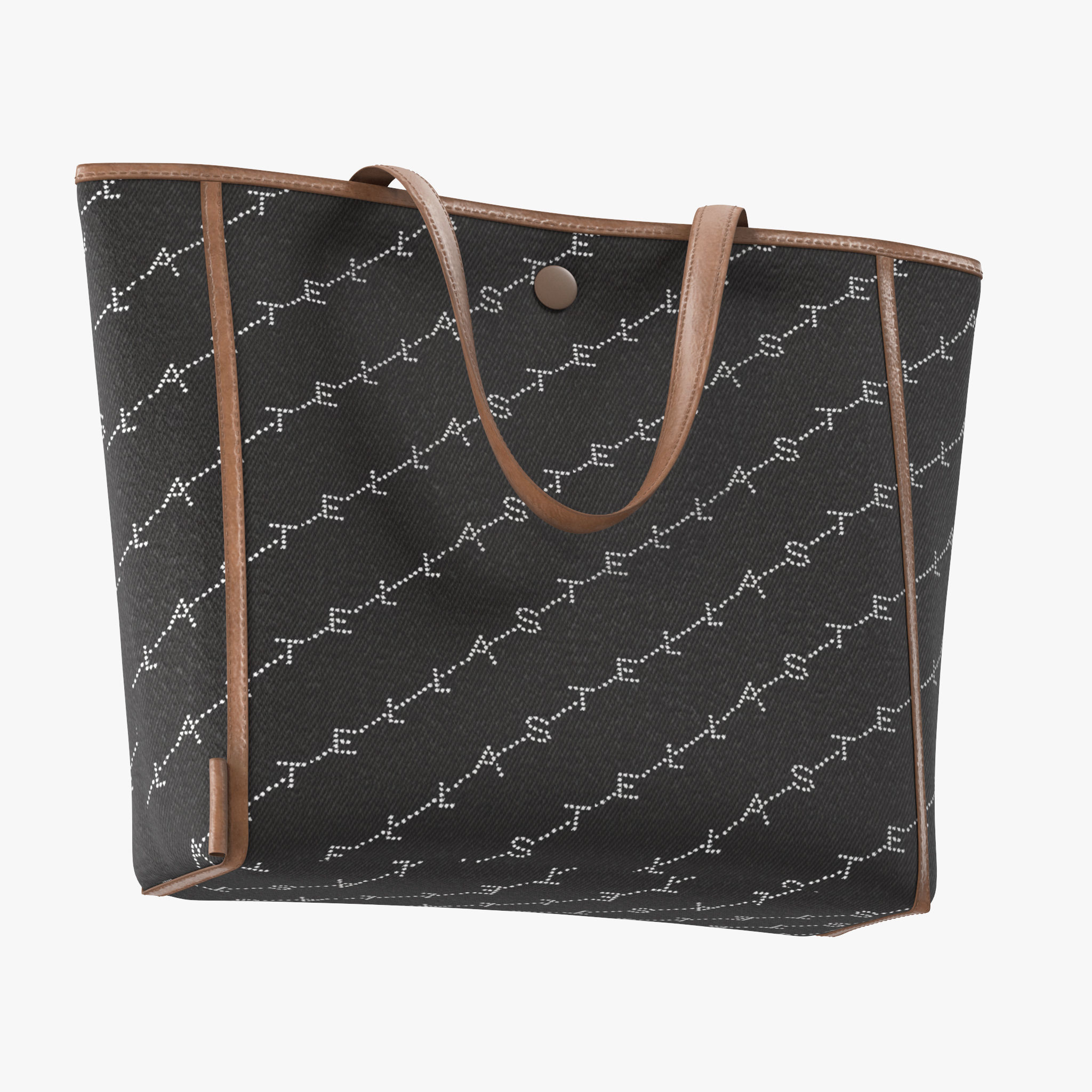 Handbag tote bag 3D model_7