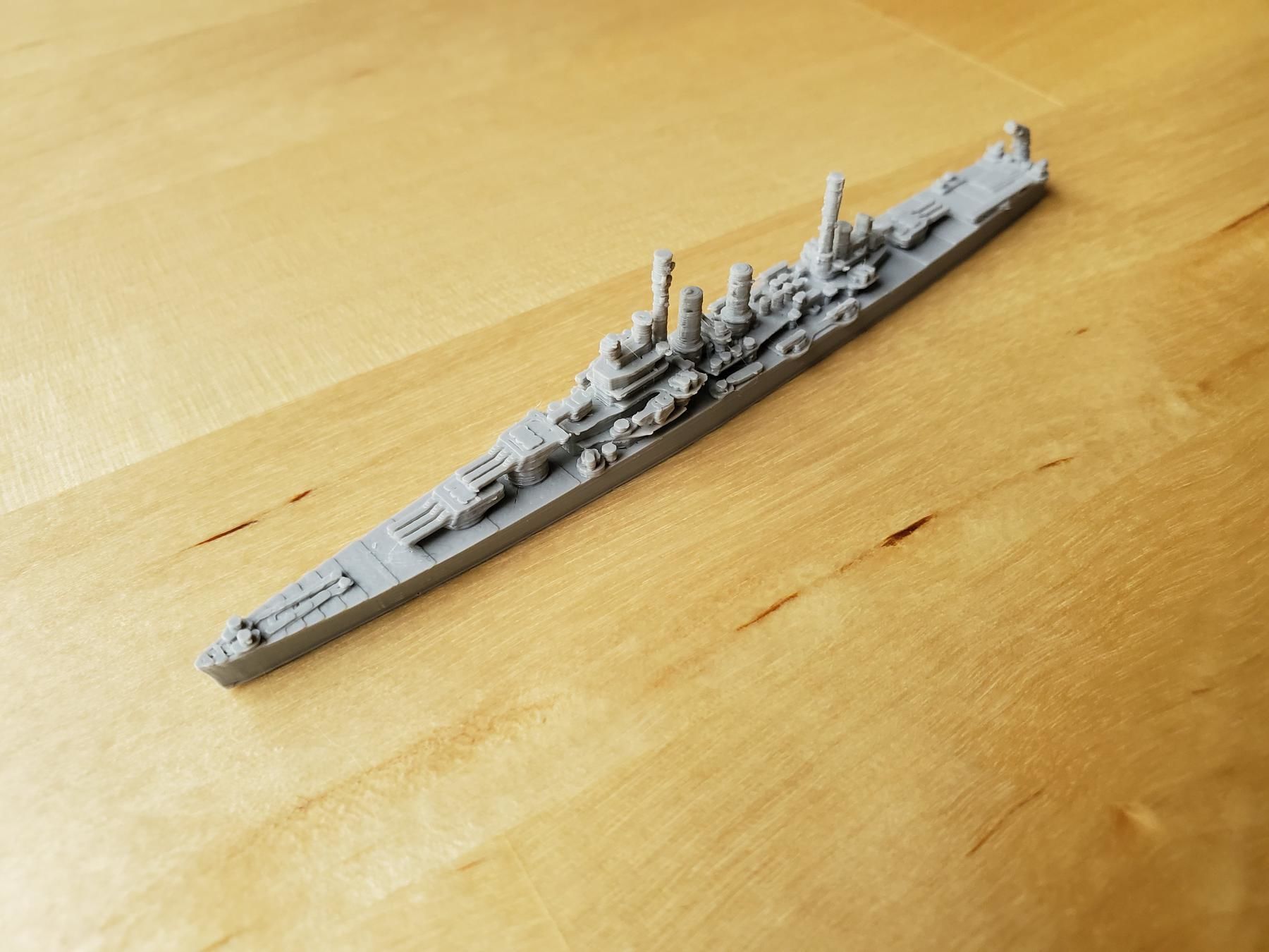 US Crusier Wichita Warship 3D print model_3