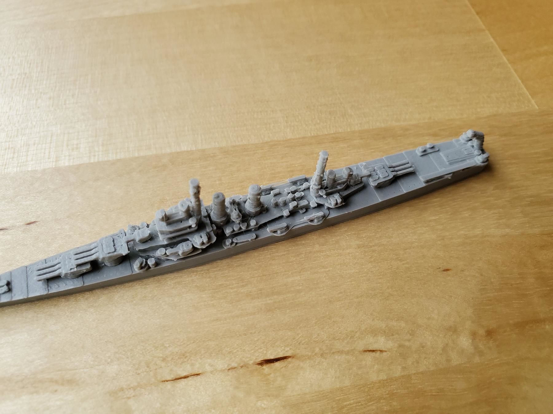 US Crusier Wichita Warship 3D print model_4