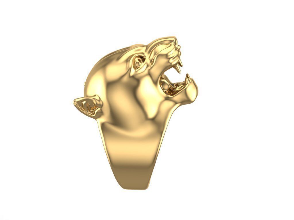 puma man ring 3D print model_11