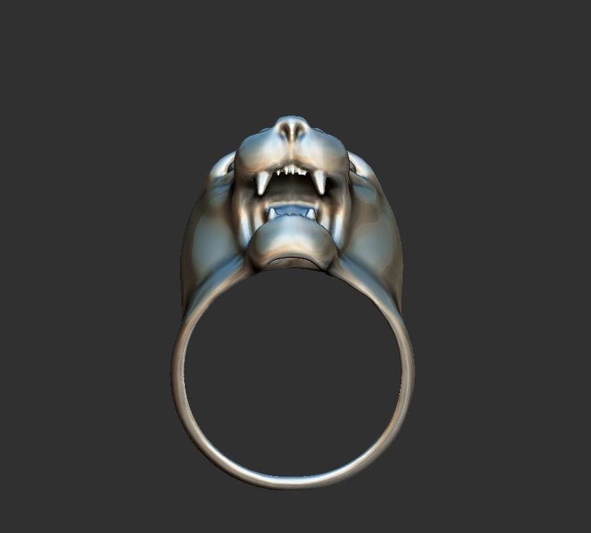 puma man ring 3D print model_8