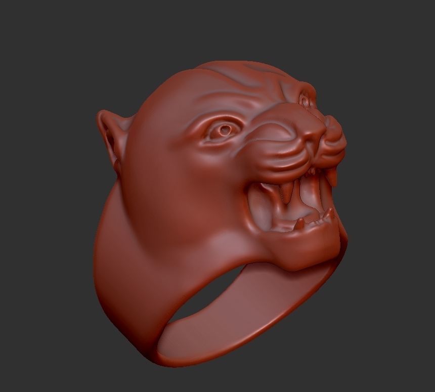 puma man ring 3D print model_3