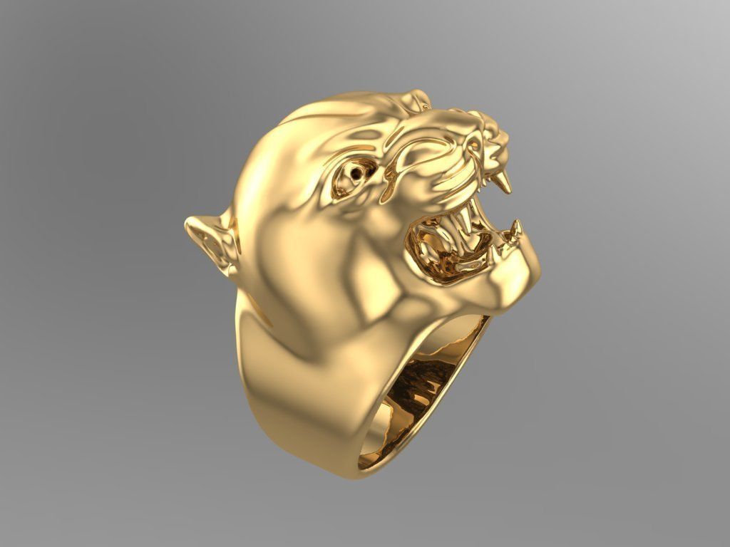 puma man ring 3D print model_9