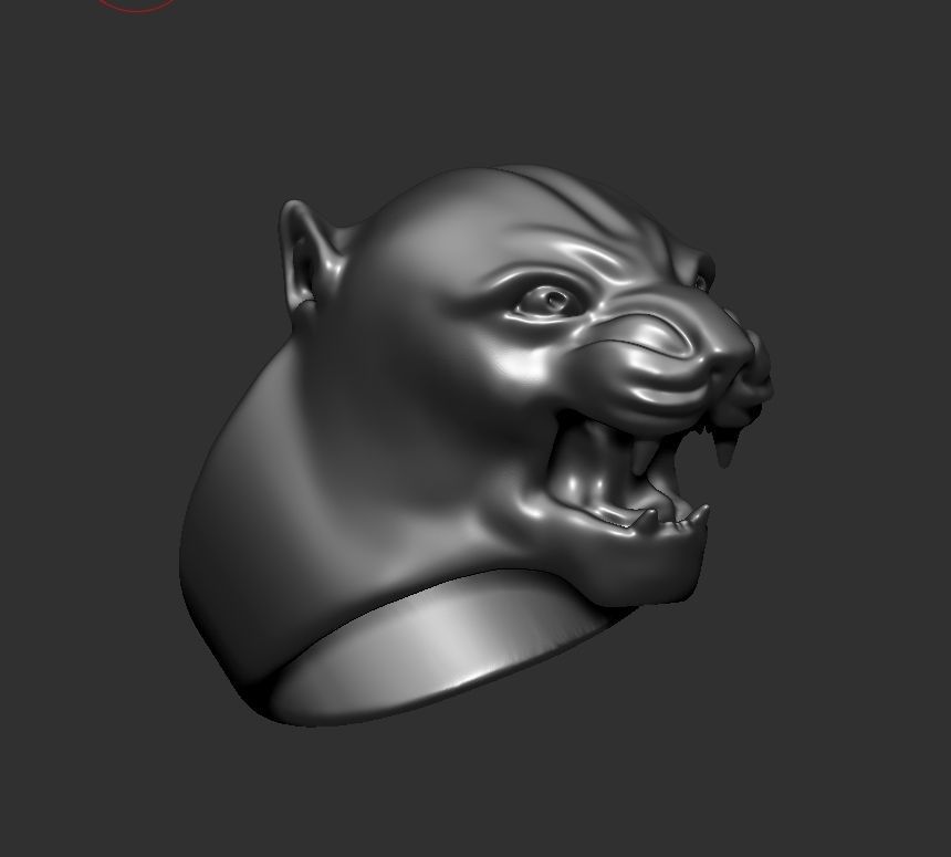 puma man ring 3D print model_14