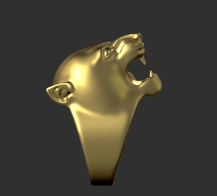 puma man ring 3D print model_13