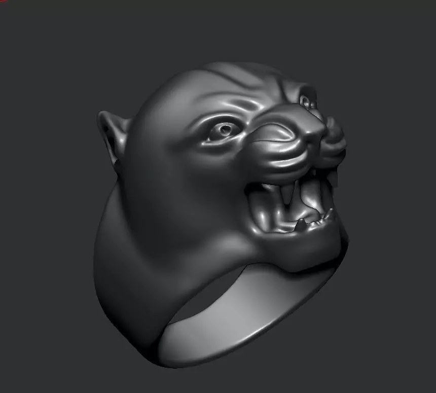 puma man ring 3D print model_0