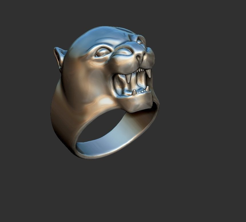 puma man ring 3D print model_7