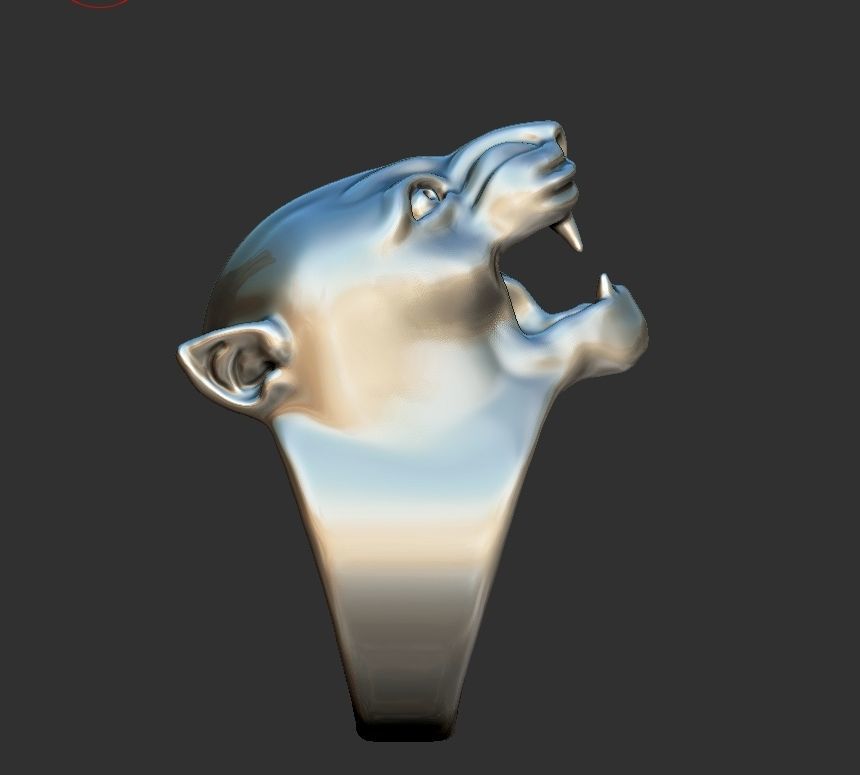 puma man ring 3D print model_15