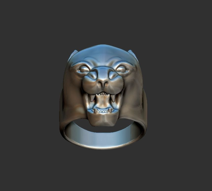puma man ring 3D print model_6