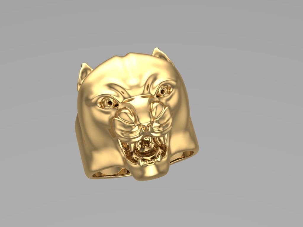 puma man ring 3D print model_10