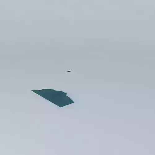 Trireme piece of paper Free 3D model