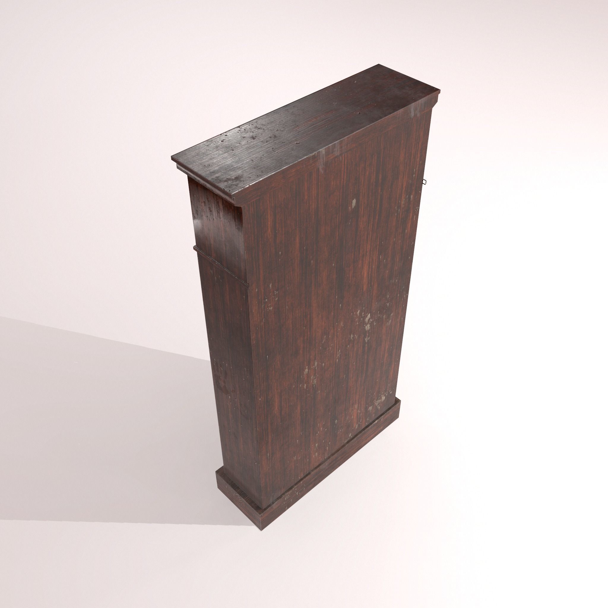 Old Dusty Bookshelf Low-poly 3D model_24