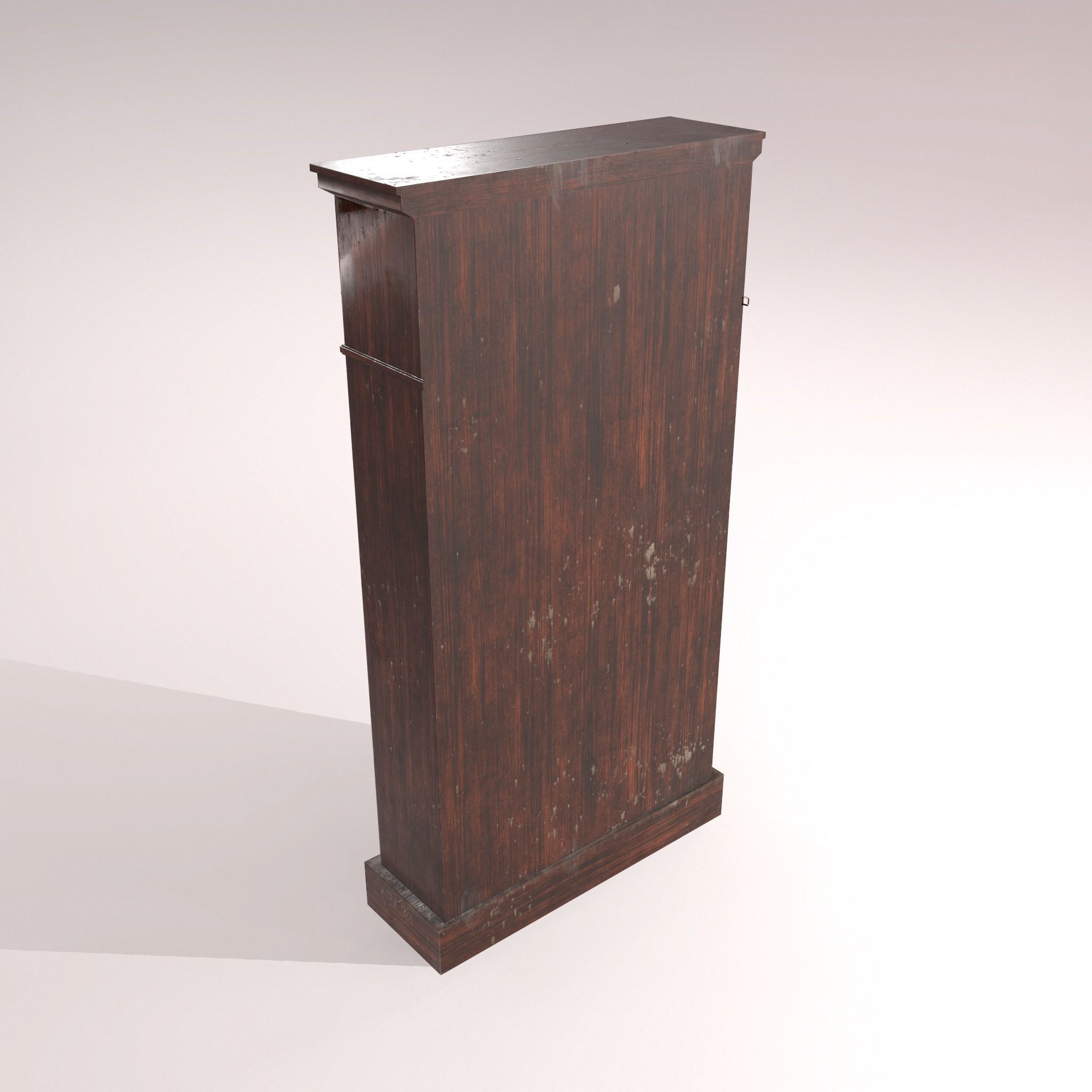 Old Dusty Bookshelf Low-poly 3D model_18