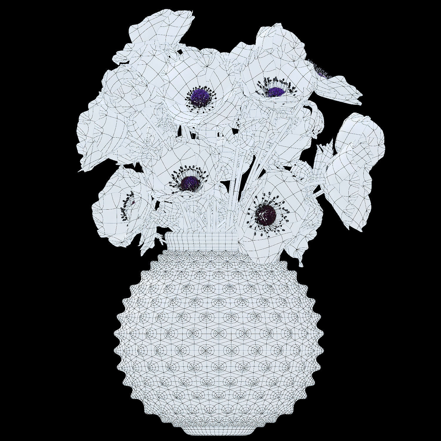 Bouquet 03  3D model_7