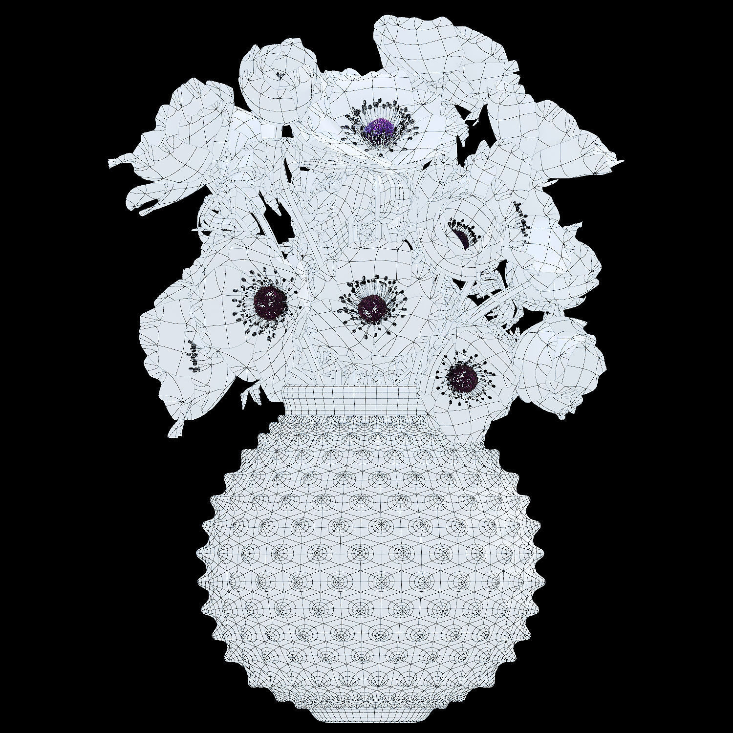 Bouquet 03  3D model_6