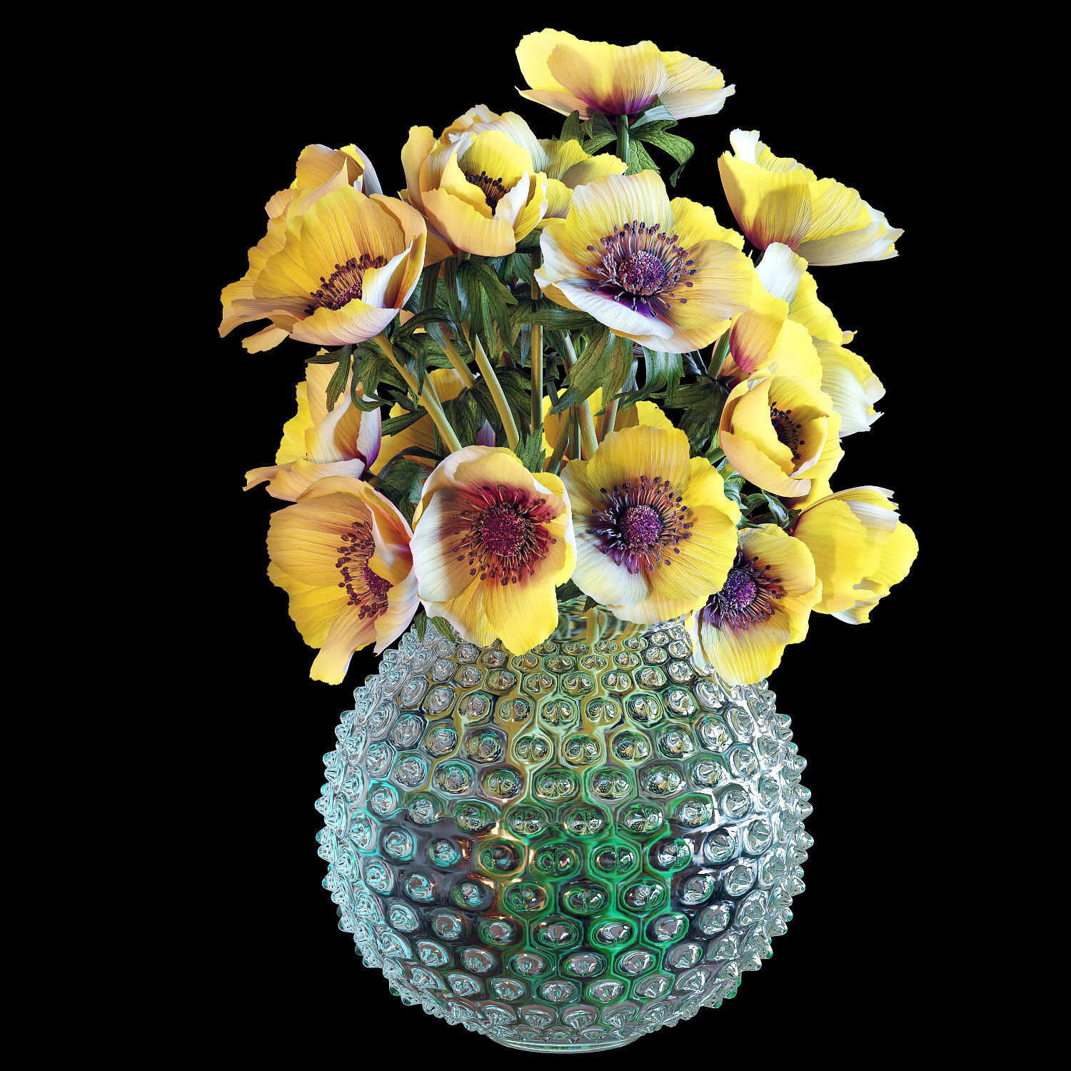 Bouquet 03  3D model_5