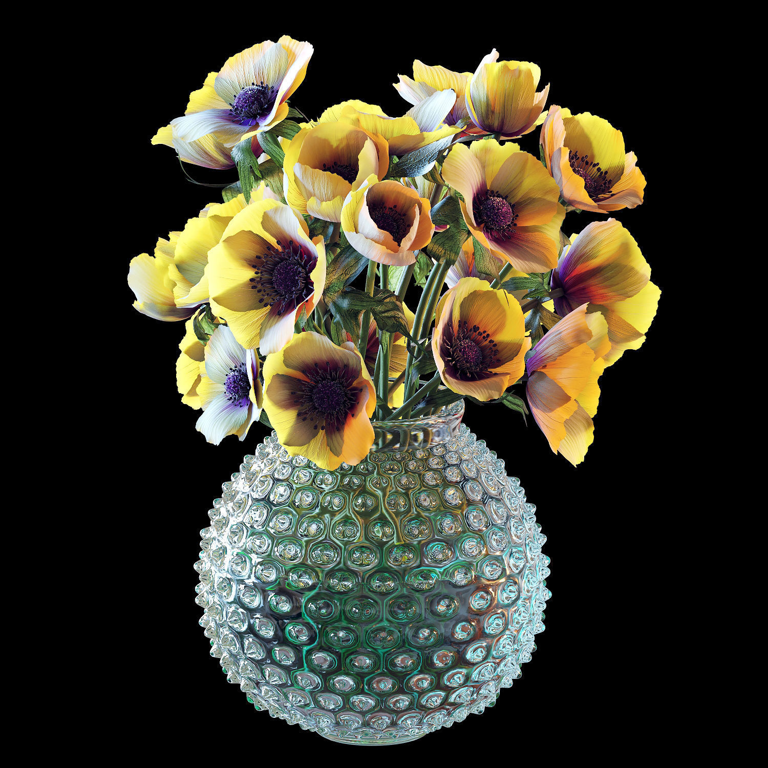 Bouquet 03  3D model_4