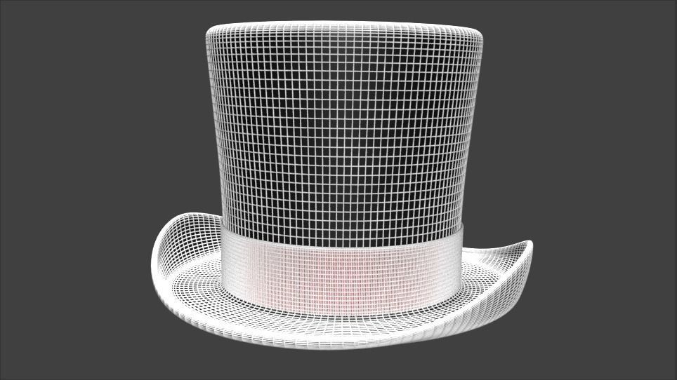 Top Hat 3D model_4