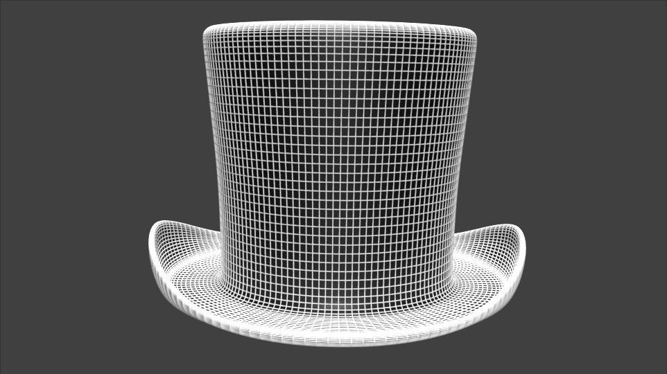 Top Hat 3D model_3