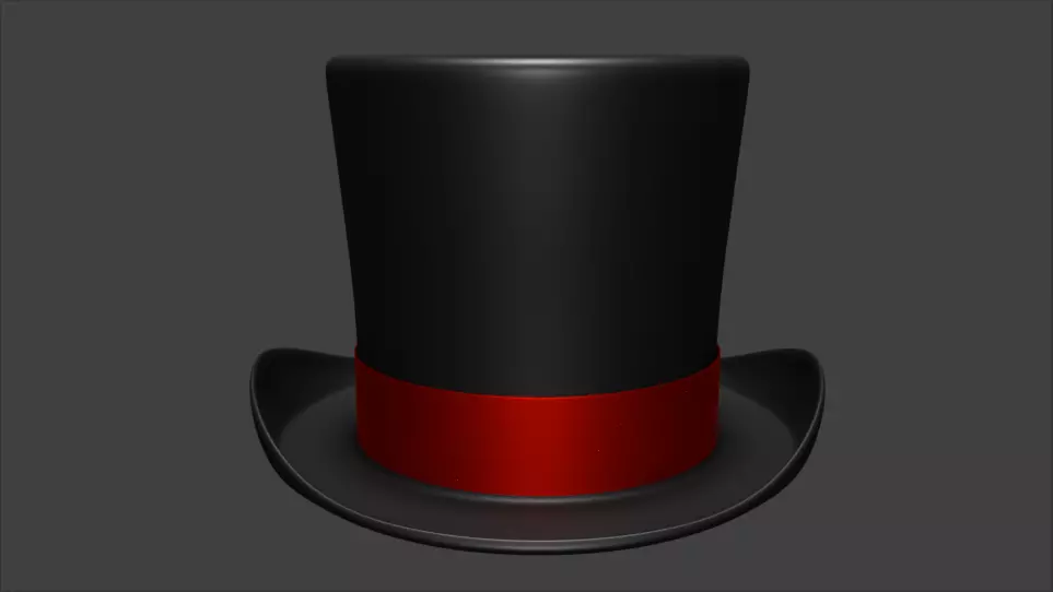 Top Hat 3D model_0